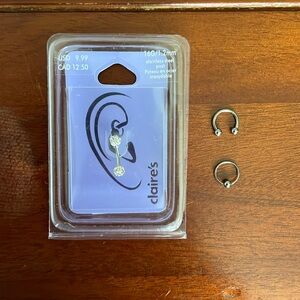 Claire’s set of 3 - 16g jewelry